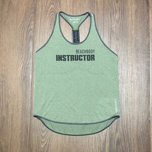 Beachbody Instructor Tank Top Olive XS Fitness Coach Workout Gym